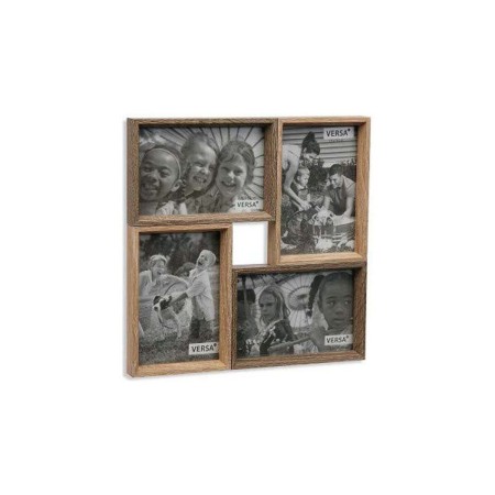 Porte photos mural Versa 10830666 Bois MDF (2,3 x 27 x 27 cm)