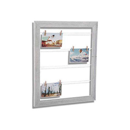 Porte photos mural Versa 10830665 Bois MDF (5 x 50 x 40 cm)