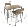 Ensemble Table + 2 Chaises Versa Bois MDF (45 x 87 x 89 cm)