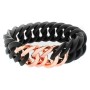 Bracelet TheRubz 100175 Noir Rose Silicone Acier inoxydable Rosé Acier/Silicone