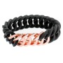 Bracelet TheRubz 100176 Noir Rose Silicone Acier inoxydable Rosé Acier/Silicone