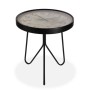 Table d'appoint Mappemonde Métal Verre (66,6 x 76,2 x 66,6 cm)