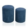 Pouf Polyester Bois MDF (2 Pièces) (35 x 44 x 35 cm)