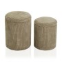 Pouf Polyester Bois MDF (2 Pièces) (35 x 44 x 35 cm)