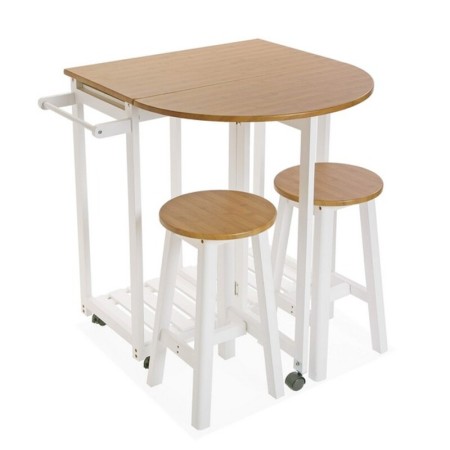 Ensemble Table + 2 Chaises Rabatable (39,5 x 84 x 86 cm)