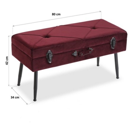 Pied de lit Pin Polyester Bois MDF (34 x 42 x 80 cm)