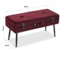 Pied de lit Pin Polyester Bois MDF (34 x 42 x 80 cm)
