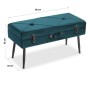 Pied de lit Pin Polyester Bois MDF (34 x 42 x 80 cm)