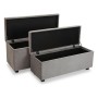 Pied de lit Polyester Bois MDF (2 Pièces)