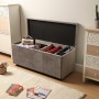Pied de lit Polyester Bois MDF (2 Pièces)