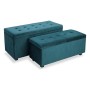 Pied de lit Polyester Bois MDF (2 Pièces)