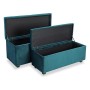 Pied de lit Polyester Bois MDF (2 Pièces)