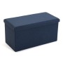 Banc de coffre Long Démontable Lin Bois MDF (38 x 37,5 x 76,5 cm)