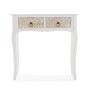 Table d'Appoint 2 tiroirs Bois MDF (25 x 78 x 78 cm)