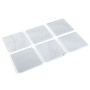 Dessous de verres Versa Blanc Marbre (4 x 10,5 x 10,5 cm) (6 Pièces)