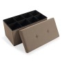 Range-chaussures Avec couvercle Lin Bois MDF (40,5 x 40,5 x 76,5 cm)