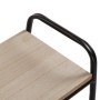 Porte-revues Versa Métal Rotin Bois MDF (25 x 50 x 35 cm)