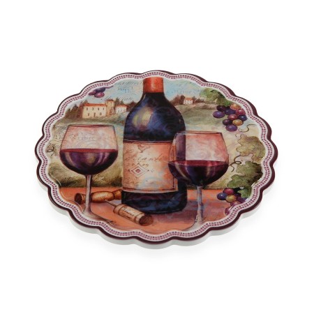 Dessous de plat Versa Rond Vin Céramique Liège (20 x 20 cm)