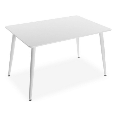 Table de Salle à Manger Versa Anika Blanc Métal Bois MDF (80 x 75 x 120 cm)