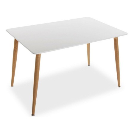 Table de Salle à Manger Versa Anika Marron Blanc Métal Bois MDF (80 x 75 x 120 cm)