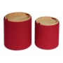 Pouf Versa Marsala Polyester Bois MDF (2 Pièces) (39 x 44 x 39 cm) (30,5 x 30,5 x 38cm)