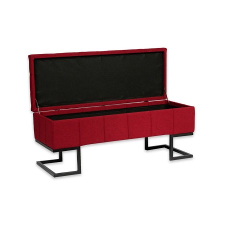 Pied de lit Versa Marsala Rouge (42 x 40 x 105 cm)