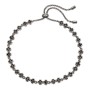 Bracelet Folli Follie 3B18S040KK Noir Argent 925 (25 cm)