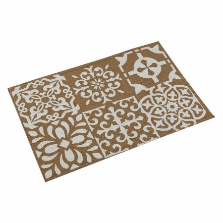 Dessous de plat Versa Mosaïque Blanc Rotin (45 x 30 cm)