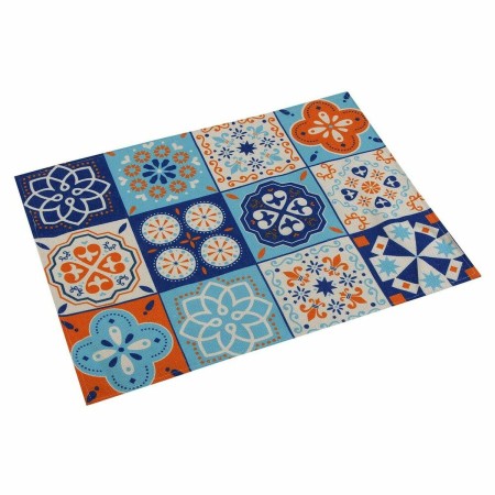 Dessous de plat Versa Mosaïque Orange Polyester (36 x 0,5 x 48 cm)