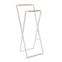 Porte Serviettes sur Pied Versa Métal Bambou (110 x 45 x 40 cm)