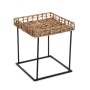 Table d'appoint Versa Métal Rotin Jacinthe d'eau (48 x 52,5 x 48 cm)