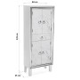 Armoire Versa Loiri Blanc Bois MDF (25 x 122 x 48 cm)