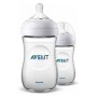 Lot de biberons Philips Avent Natural SCF033/27 0% BPA, 1m+ (2 pcs) (260 ml) (Reconditionné A+)