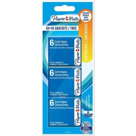 Cartouches de remplacement Paper Mate (60 pcs) (Reconditionné A+)