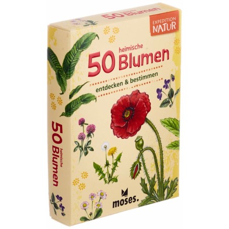 Jeux de cartes Moses Expedition Natur - 50 Blumen (Reconditionné A+)