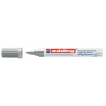 Marqueur Edding E-4040 Argent (Reconditionné A+)