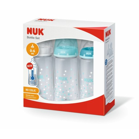 Lot de biberons Nuk First Choice Bleu 300 ml Sans BPA (Reconditionné A+)