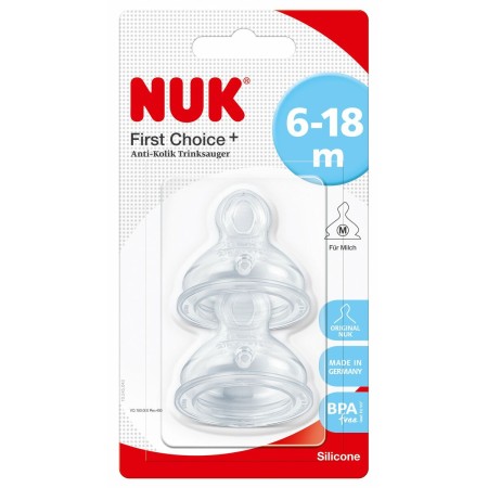 Tétine Nuk Silicone 2 Unités (Reconditionné A+)