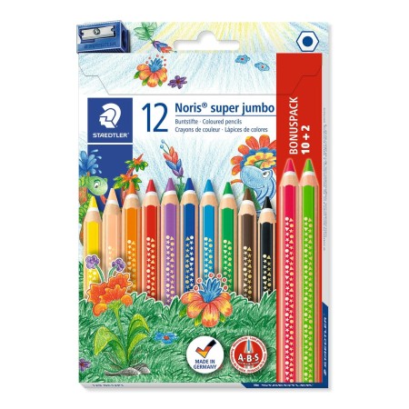 Crayons de couleur Staedtler Noris super jumbo (Reconditionné A)