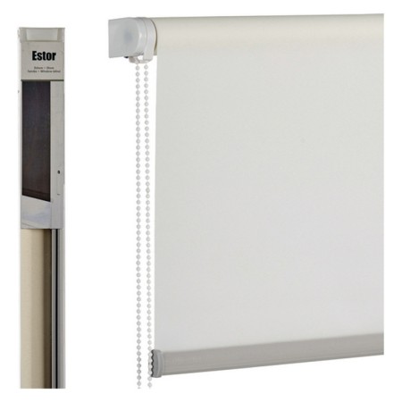 Store à enrouleur Crème Polyester (5 x 191 x 5 cm)