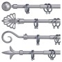 Tringle à Rideau Argent Fer (5 x 123,5 x 5 cm)