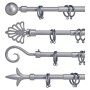 Tringle à Rideau Argent Fer (5 x 180,5 x 5 cm)