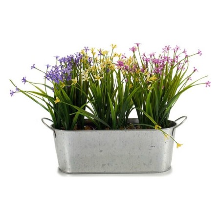 Jardinière Ovale Zinc Argenté (11,5 x 10 x 32,5	cm)