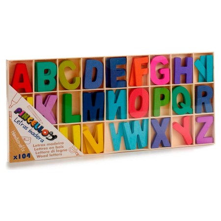 Jouet Educatif Bois (1,5 x 18 x 41 cm) (104 Pièces)