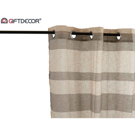 Rideaux Beige Gris (260 x 1 x 140 cm)