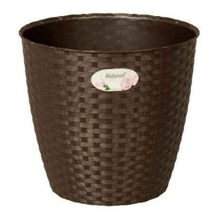 Cache-pot Stefanplast Plastique Chocolat (14 x 12,5 x 14 cm) (14 x 13 x 14 cm)