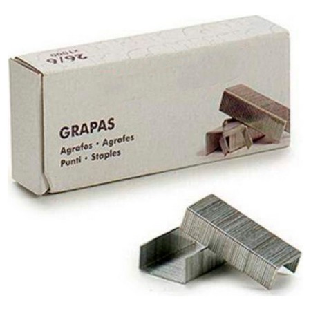 Agrafes 26/6 mm Gris Métal