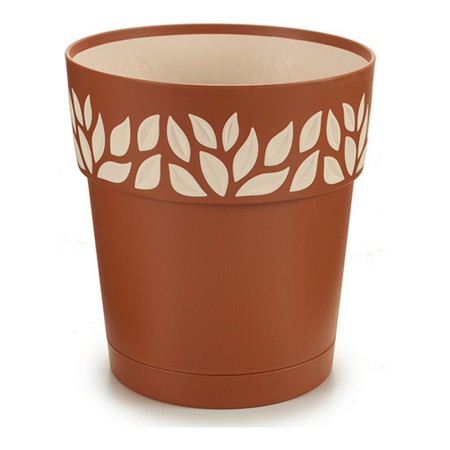 Cache-pot Cloe Marron Plastique (15 x 15 x 15 cm)