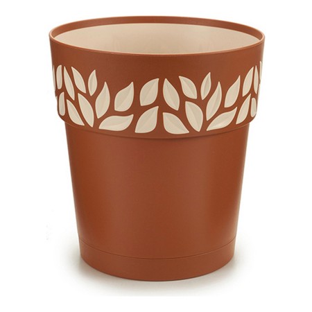 Cache-pot Cloe Marron Plastique (19 x 19 x 19 cm)