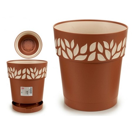 Cache-pot Marron Plastique (25 x 25 x 25 cm)